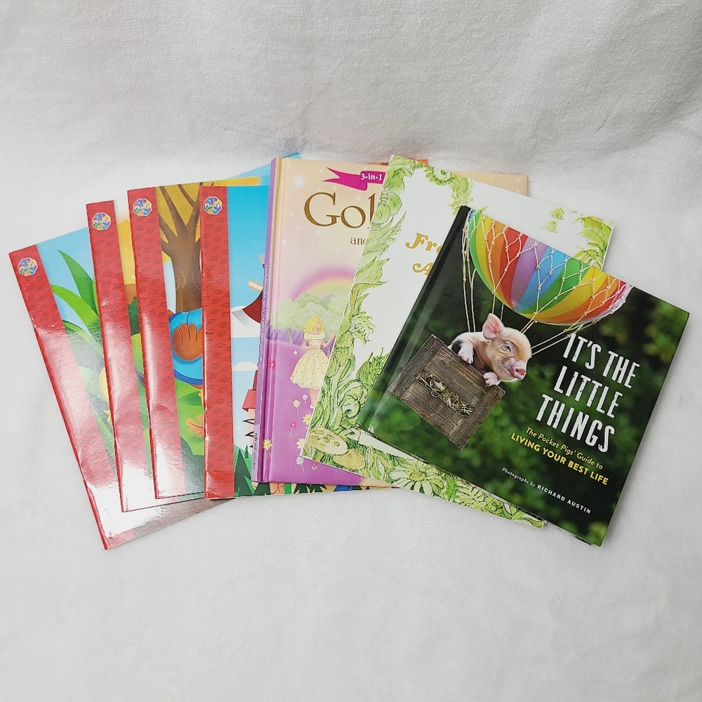 ⭐️ 7 books: Paul bunyan;chicken little;black beauty; ugly duckling;goldilocks ⭐️